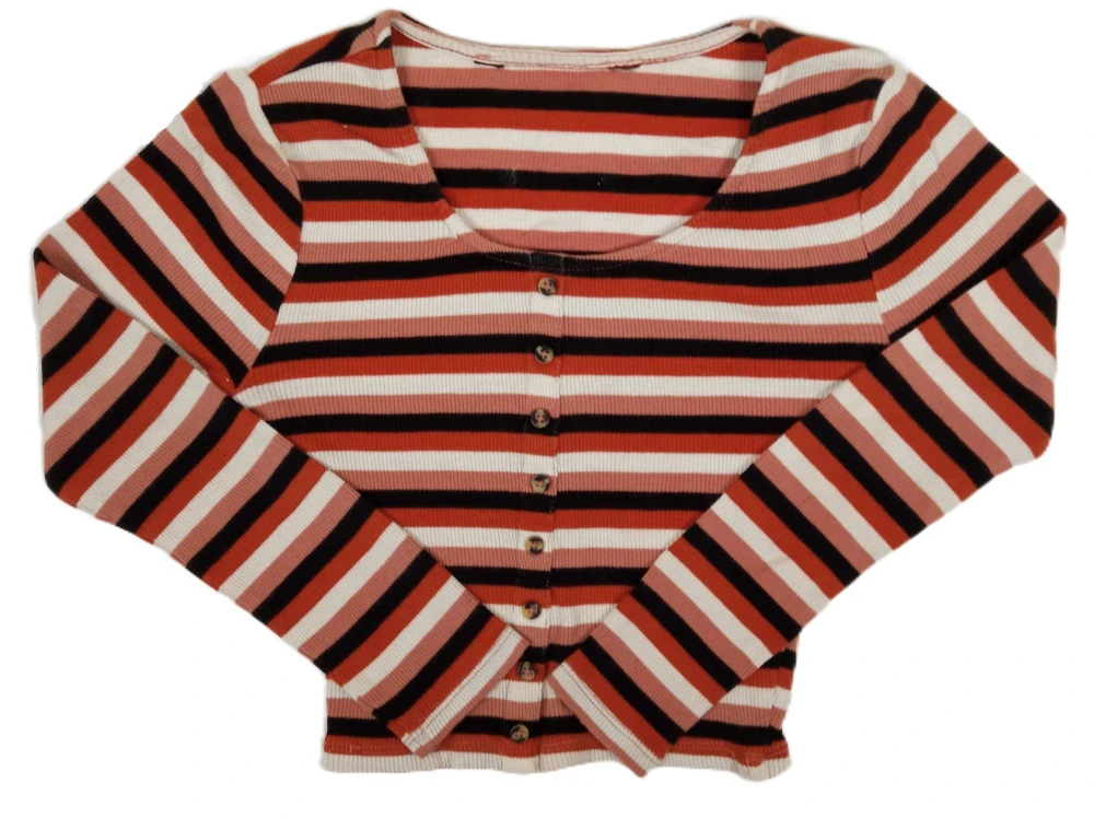 crop top tričko s dlouhým rukávem