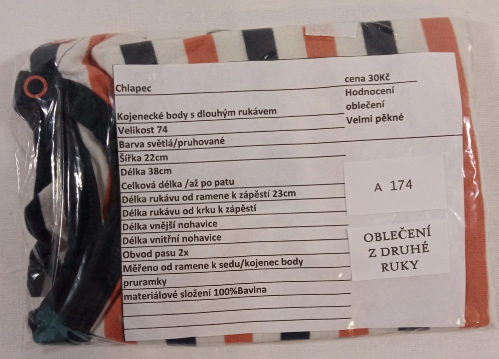 body s dlouhým rukávem