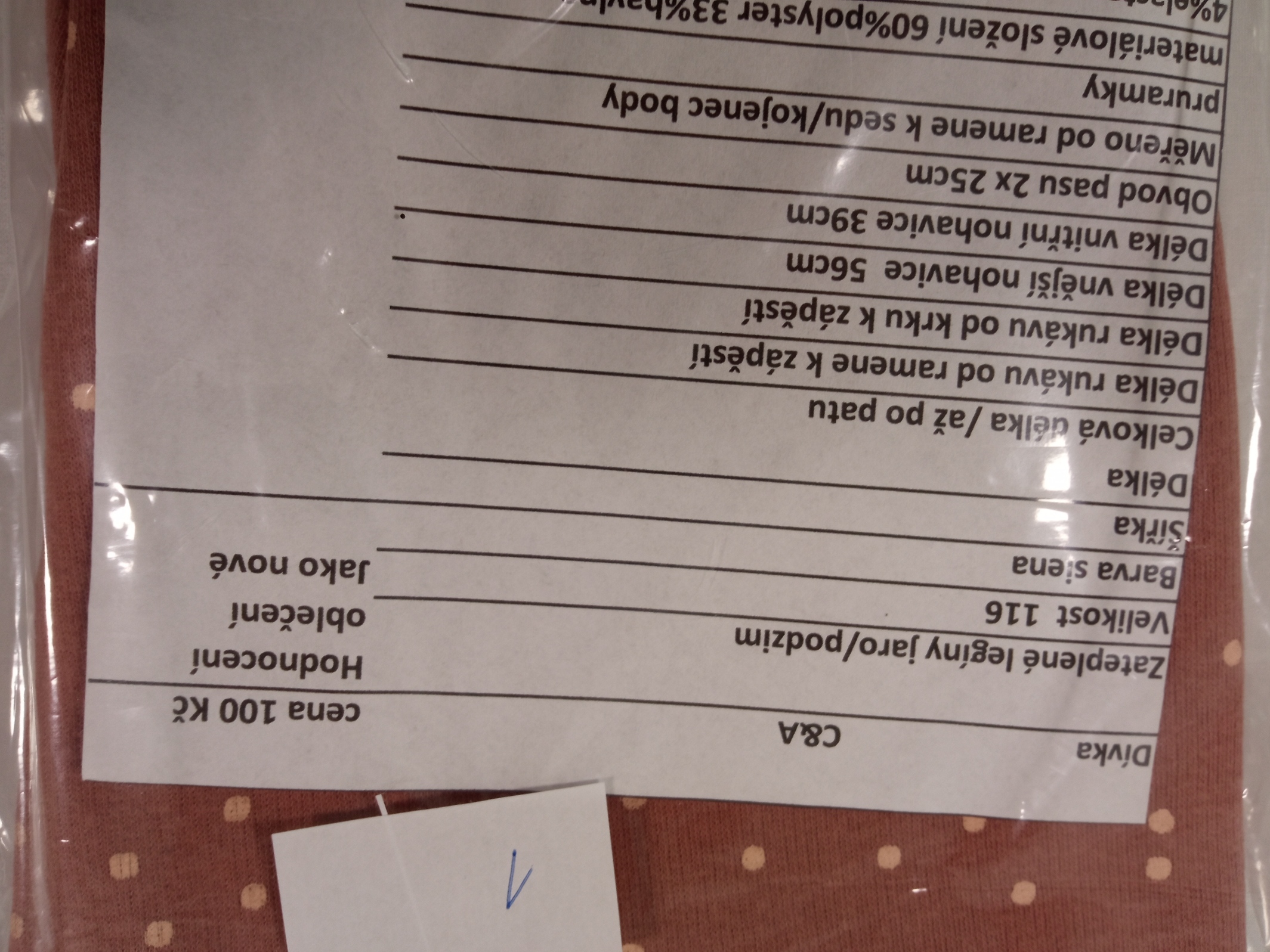 zateplené legíny jaro/podzim