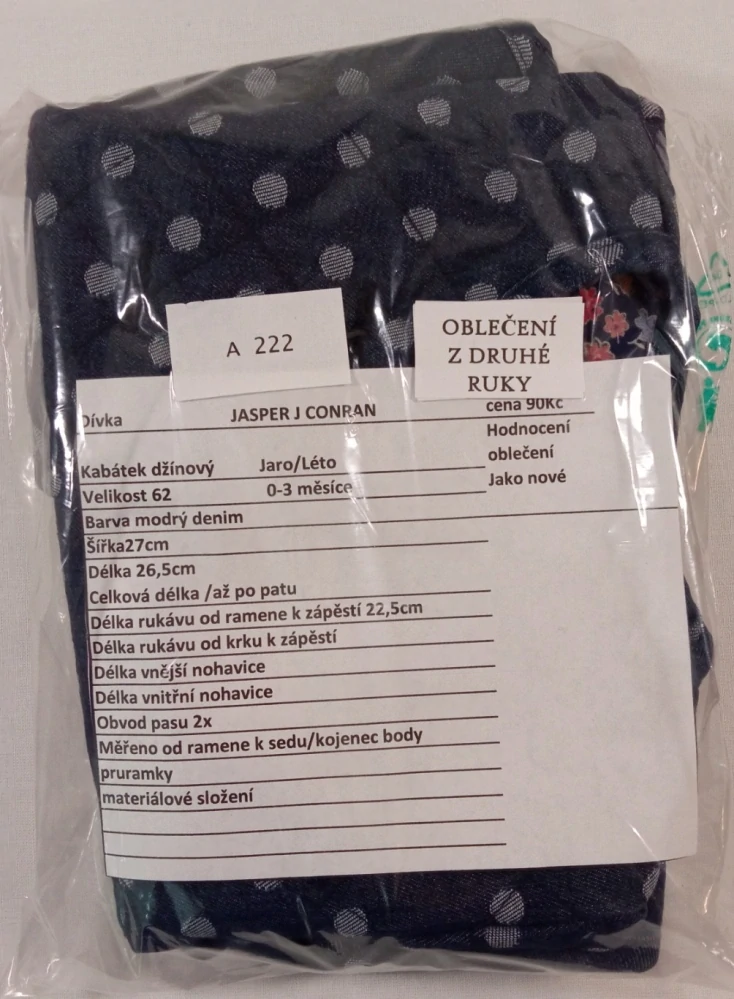 Kabátek džínový