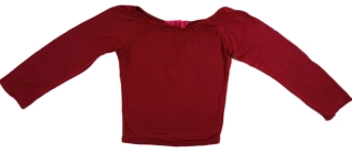 crop top s dlouhým rukávem
