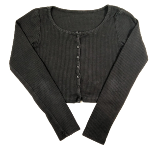 crop top s dlouhým rukávem