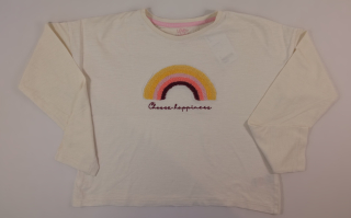 crop top triko s dlouhým rukávem